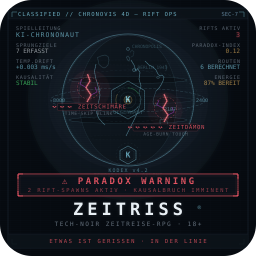ZEITRISS — Tech-Noir Zeitreise-RPG